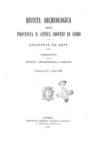 Rivista archeologica della provincia e antica diocesi di Como