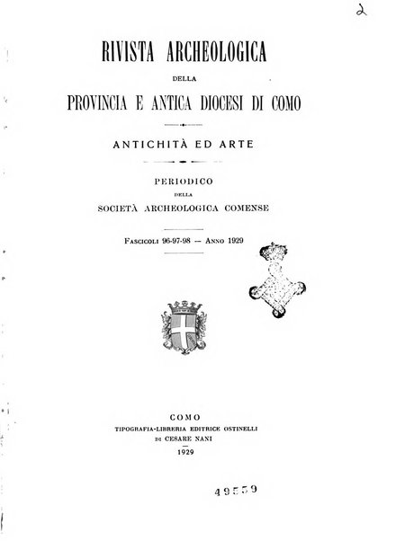 Rivista archeologica della provincia e antica diocesi di Como