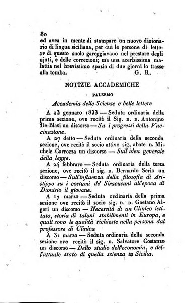 Giornale di scienze, lettere e arti per la Sicilia