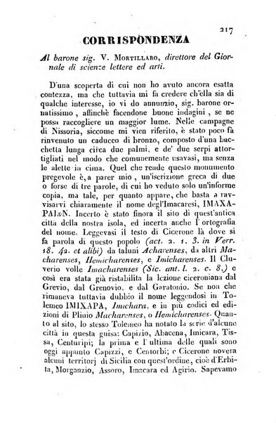 Giornale di scienze, lettere e arti per la Sicilia