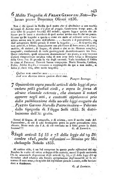 Giornale di scienze, lettere e arti per la Sicilia