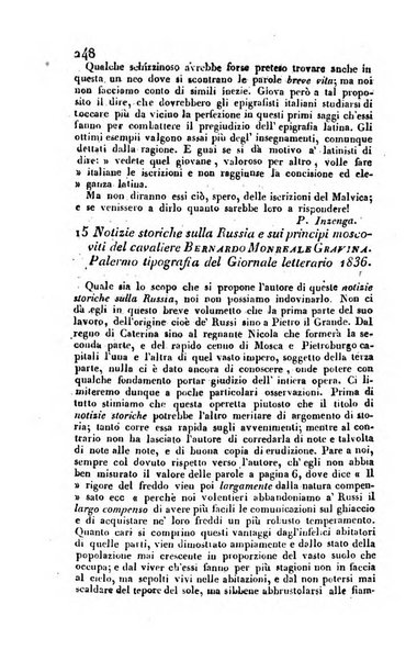 Giornale di scienze, lettere e arti per la Sicilia