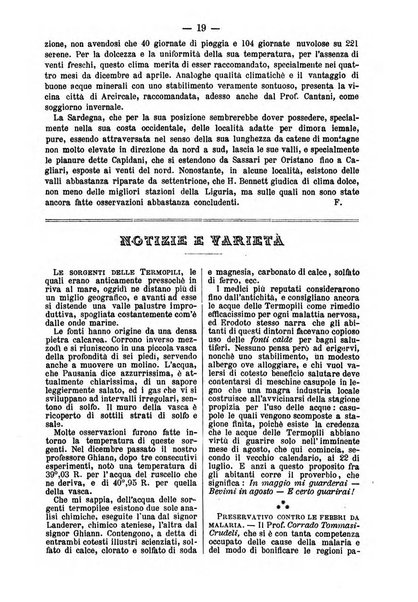 L'idrologia e la climatologia periodico bimestrale dell'Associazione medica italiana d'idrologia e climatologia