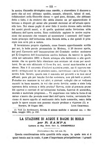 L'idrologia e la climatologia periodico bimestrale dell'Associazione medica italiana d'idrologia e climatologia