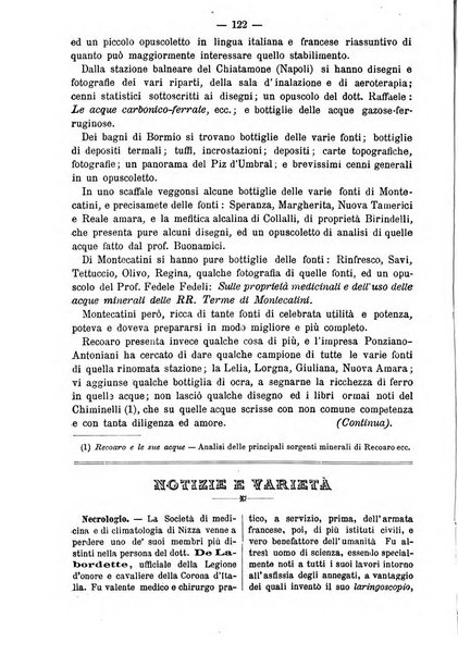 L'idrologia e la climatologia periodico bimestrale dell'Associazione medica italiana d'idrologia e climatologia