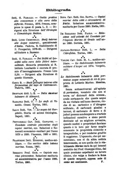 L'idrologia e la climatologia periodico bimestrale dell'Associazione medica italiana d'idrologia e climatologia