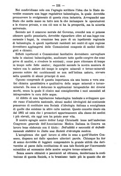 L'idrologia e la climatologia periodico bimestrale dell'Associazione medica italiana d'idrologia e climatologia