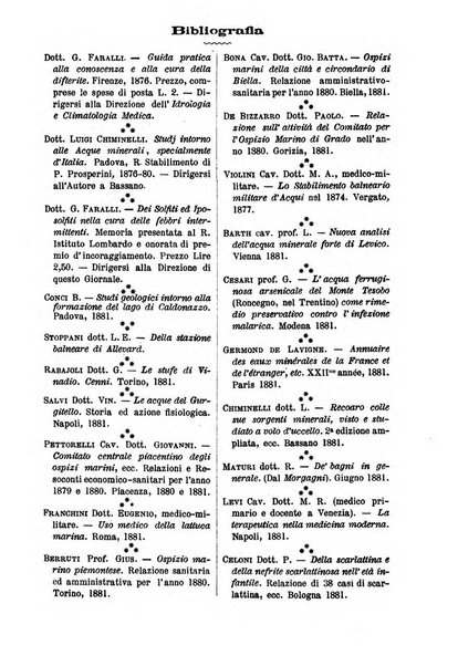 L'idrologia e la climatologia periodico bimestrale dell'Associazione medica italiana d'idrologia e climatologia