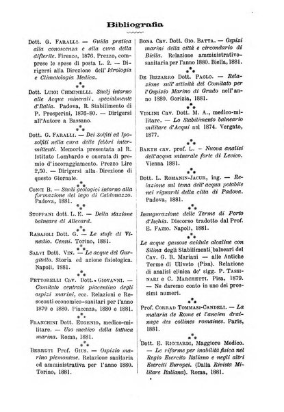 L'idrologia e la climatologia periodico bimestrale dell'Associazione medica italiana d'idrologia e climatologia