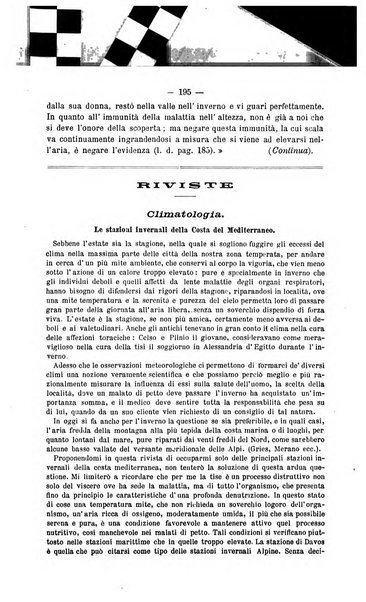 L'idrologia e la climatologia periodico bimestrale dell'Associazione medica italiana d'idrologia e climatologia