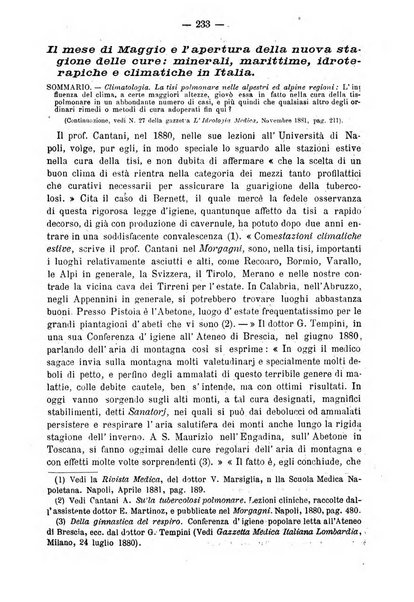 L'idrologia e la climatologia periodico bimestrale dell'Associazione medica italiana d'idrologia e climatologia