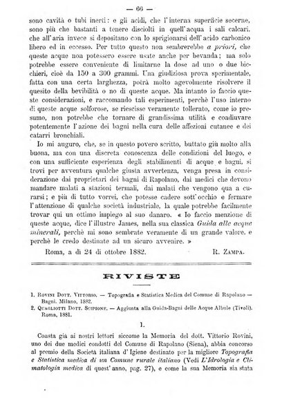 L'idrologia e la climatologia periodico bimestrale dell'Associazione medica italiana d'idrologia e climatologia