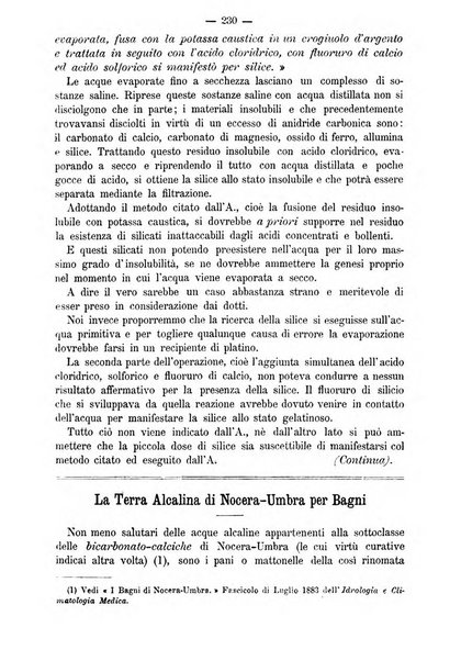 L'idrologia e la climatologia periodico bimestrale dell'Associazione medica italiana d'idrologia e climatologia