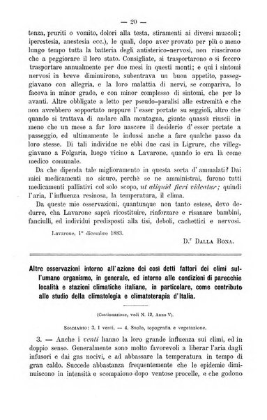 L'idrologia e la climatologia periodico bimestrale dell'Associazione medica italiana d'idrologia e climatologia