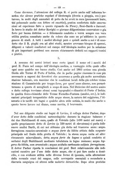 L'idrologia e la climatologia periodico bimestrale dell'Associazione medica italiana d'idrologia e climatologia