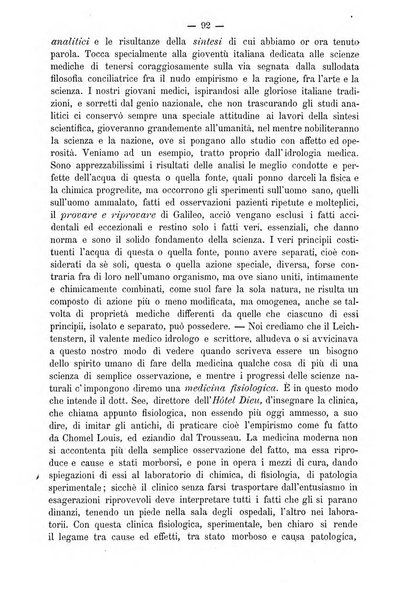 L'idrologia e la climatologia periodico bimestrale dell'Associazione medica italiana d'idrologia e climatologia