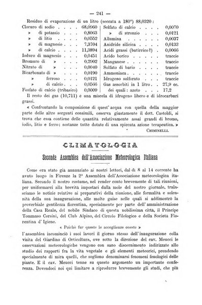 L'idrologia e la climatologia periodico bimestrale dell'Associazione medica italiana d'idrologia e climatologia