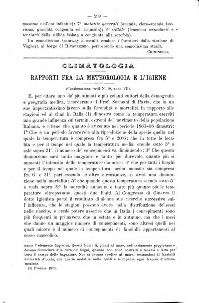 L'idrologia e la climatologia periodico bimestrale dell'Associazione medica italiana d'idrologia e climatologia