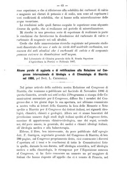 L'idrologia e la climatologia periodico bimestrale dell'Associazione medica italiana d'idrologia e climatologia