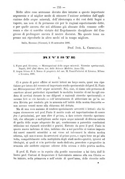 L'idrologia e la climatologia periodico bimestrale dell'Associazione medica italiana d'idrologia e climatologia