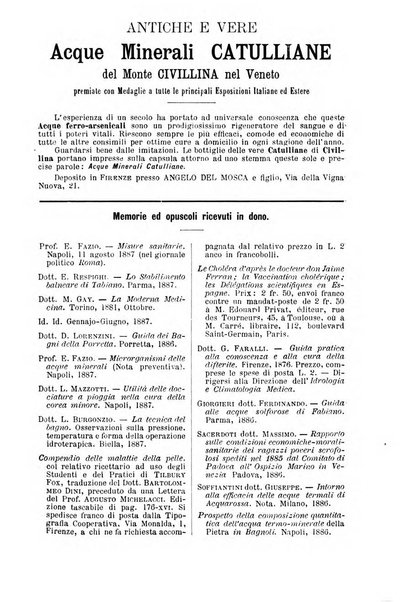 L'idrologia e la climatologia periodico bimestrale dell'Associazione medica italiana d'idrologia e climatologia