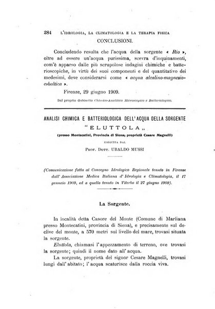 L'idrologia, la climatologia e la terapia fisica periodico mensile dell'Associazione medica italiana d'idrologia, climatologia e terapia fisica