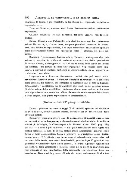 L'idrologia, la climatologia e la terapia fisica periodico mensile dell'Associazione medica italiana d'idrologia, climatologia e terapia fisica