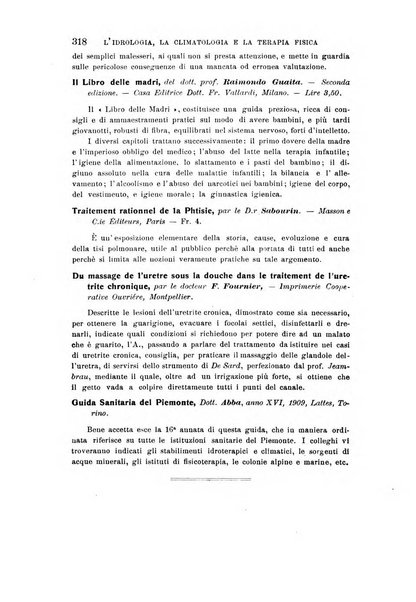 L'idrologia, la climatologia e la terapia fisica periodico mensile dell'Associazione medica italiana d'idrologia, climatologia e terapia fisica