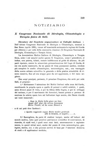 L'idrologia, la climatologia e la terapia fisica periodico mensile dell'Associazione medica italiana d'idrologia, climatologia e terapia fisica