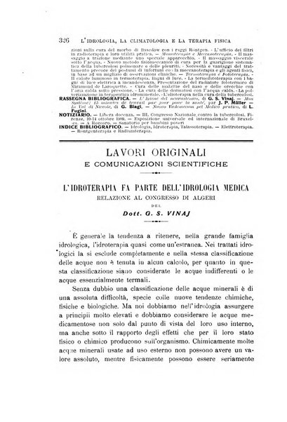 L'idrologia, la climatologia e la terapia fisica periodico mensile dell'Associazione medica italiana d'idrologia, climatologia e terapia fisica