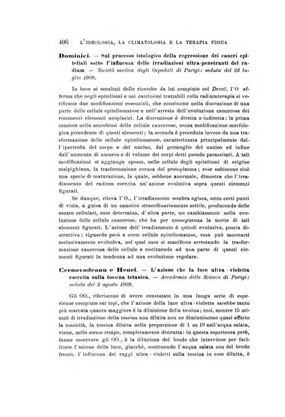 L'idrologia, la climatologia e la terapia fisica periodico mensile dell'Associazione medica italiana d'idrologia, climatologia e terapia fisica