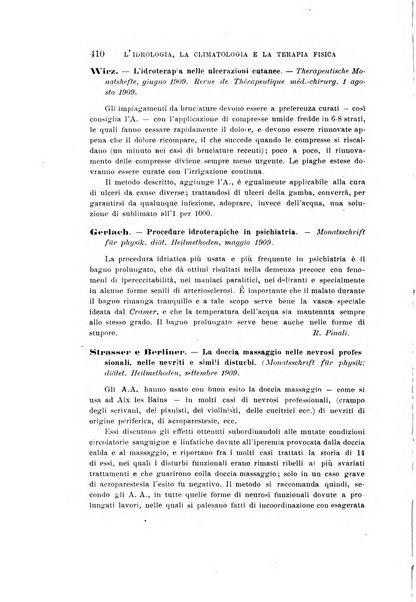 L'idrologia, la climatologia e la terapia fisica periodico mensile dell'Associazione medica italiana d'idrologia, climatologia e terapia fisica