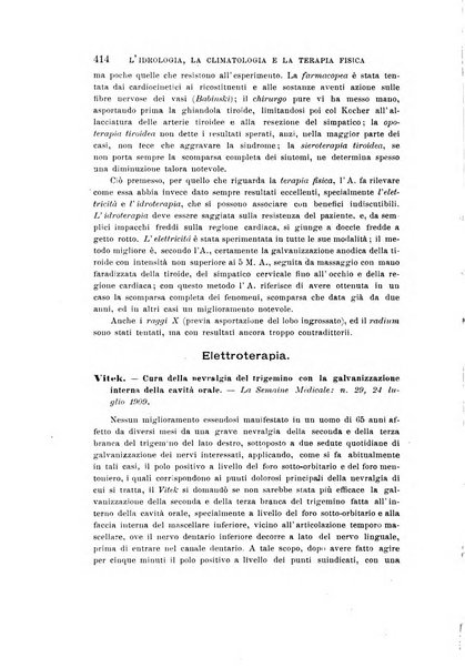 L'idrologia, la climatologia e la terapia fisica periodico mensile dell'Associazione medica italiana d'idrologia, climatologia e terapia fisica