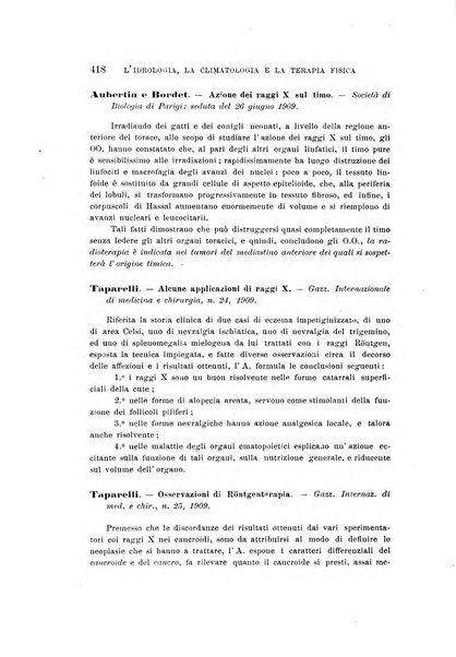 L'idrologia, la climatologia e la terapia fisica periodico mensile dell'Associazione medica italiana d'idrologia, climatologia e terapia fisica