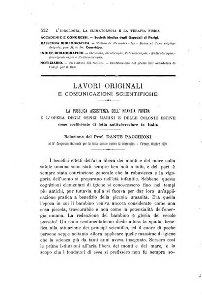 L'idrologia, la climatologia e la terapia fisica periodico mensile dell'Associazione medica italiana d'idrologia, climatologia e terapia fisica