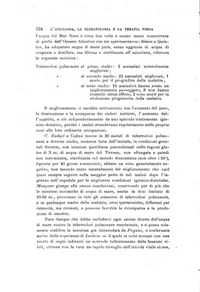 L'idrologia, la climatologia e la terapia fisica periodico mensile dell'Associazione medica italiana d'idrologia, climatologia e terapia fisica