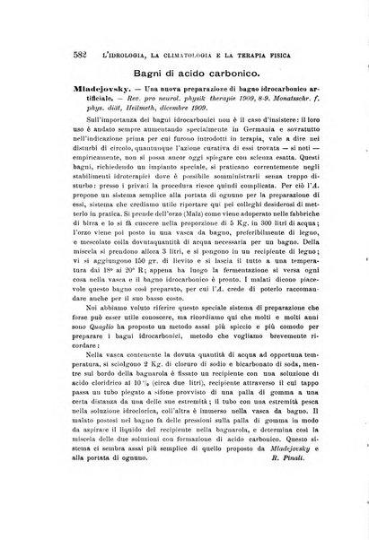 L'idrologia, la climatologia e la terapia fisica periodico mensile dell'Associazione medica italiana d'idrologia, climatologia e terapia fisica