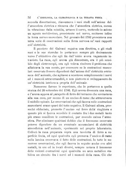 L'idrologia, la climatologia e la terapia fisica periodico mensile dell'Associazione medica italiana d'idrologia, climatologia e terapia fisica