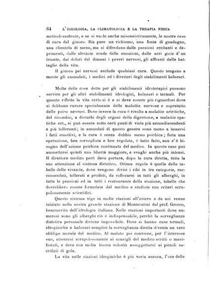 L'idrologia, la climatologia e la terapia fisica periodico mensile dell'Associazione medica italiana d'idrologia, climatologia e terapia fisica