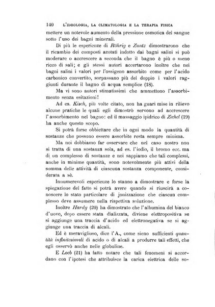 L'idrologia, la climatologia e la terapia fisica periodico mensile dell'Associazione medica italiana d'idrologia, climatologia e terapia fisica