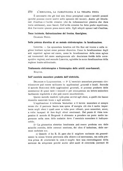 L'idrologia, la climatologia e la terapia fisica periodico mensile dell'Associazione medica italiana d'idrologia, climatologia e terapia fisica