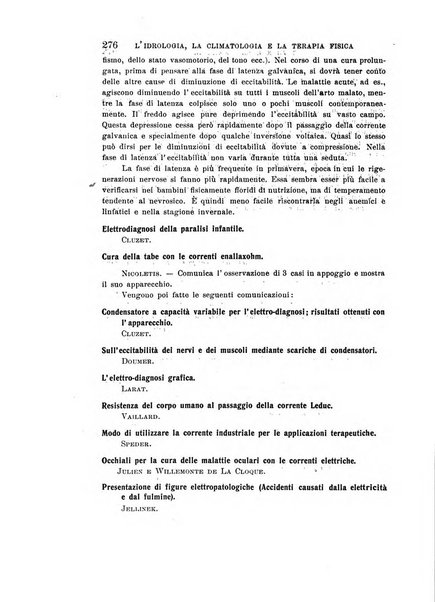 L'idrologia, la climatologia e la terapia fisica periodico mensile dell'Associazione medica italiana d'idrologia, climatologia e terapia fisica