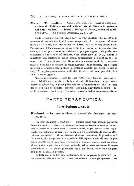 L'idrologia, la climatologia e la terapia fisica periodico mensile dell'Associazione medica italiana d'idrologia, climatologia e terapia fisica