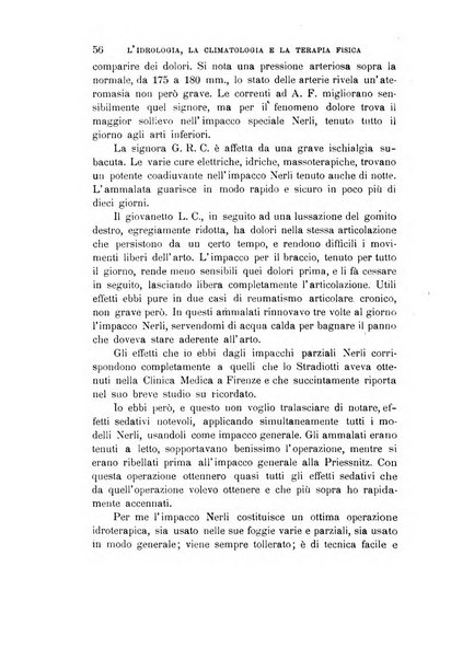 L'idrologia, la climatologia e la terapia fisica periodico mensile dell'Associazione medica italiana d'idrologia, climatologia e terapia fisica