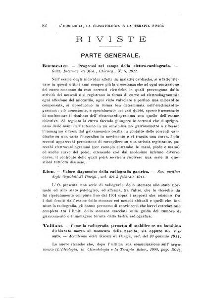 L'idrologia, la climatologia e la terapia fisica periodico mensile dell'Associazione medica italiana d'idrologia, climatologia e terapia fisica