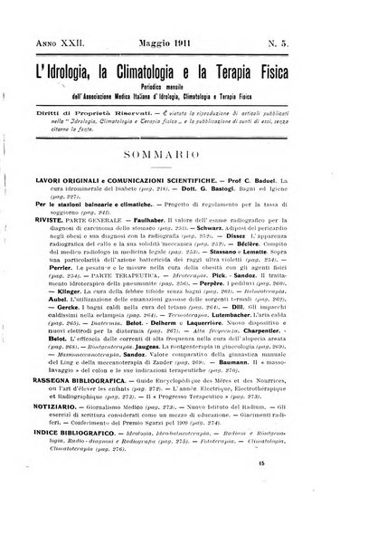 L'idrologia, la climatologia e la terapia fisica periodico mensile dell'Associazione medica italiana d'idrologia, climatologia e terapia fisica