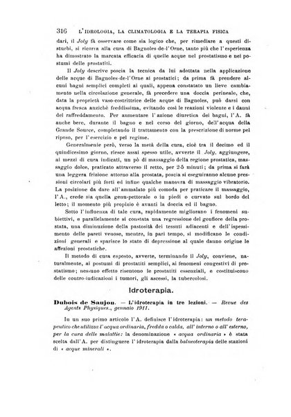 L'idrologia, la climatologia e la terapia fisica periodico mensile dell'Associazione medica italiana d'idrologia, climatologia e terapia fisica