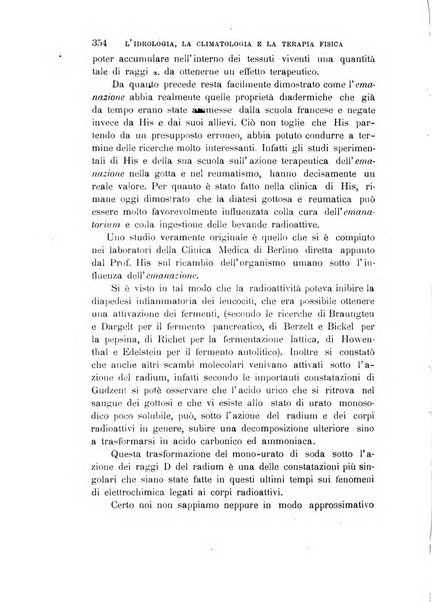 L'idrologia, la climatologia e la terapia fisica periodico mensile dell'Associazione medica italiana d'idrologia, climatologia e terapia fisica