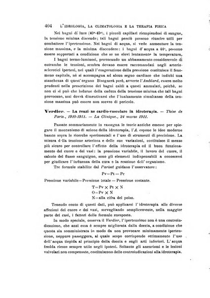 L'idrologia, la climatologia e la terapia fisica periodico mensile dell'Associazione medica italiana d'idrologia, climatologia e terapia fisica