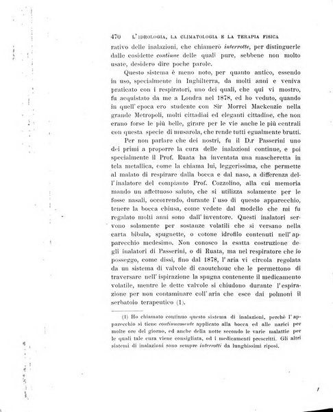 L'idrologia, la climatologia e la terapia fisica periodico mensile dell'Associazione medica italiana d'idrologia, climatologia e terapia fisica